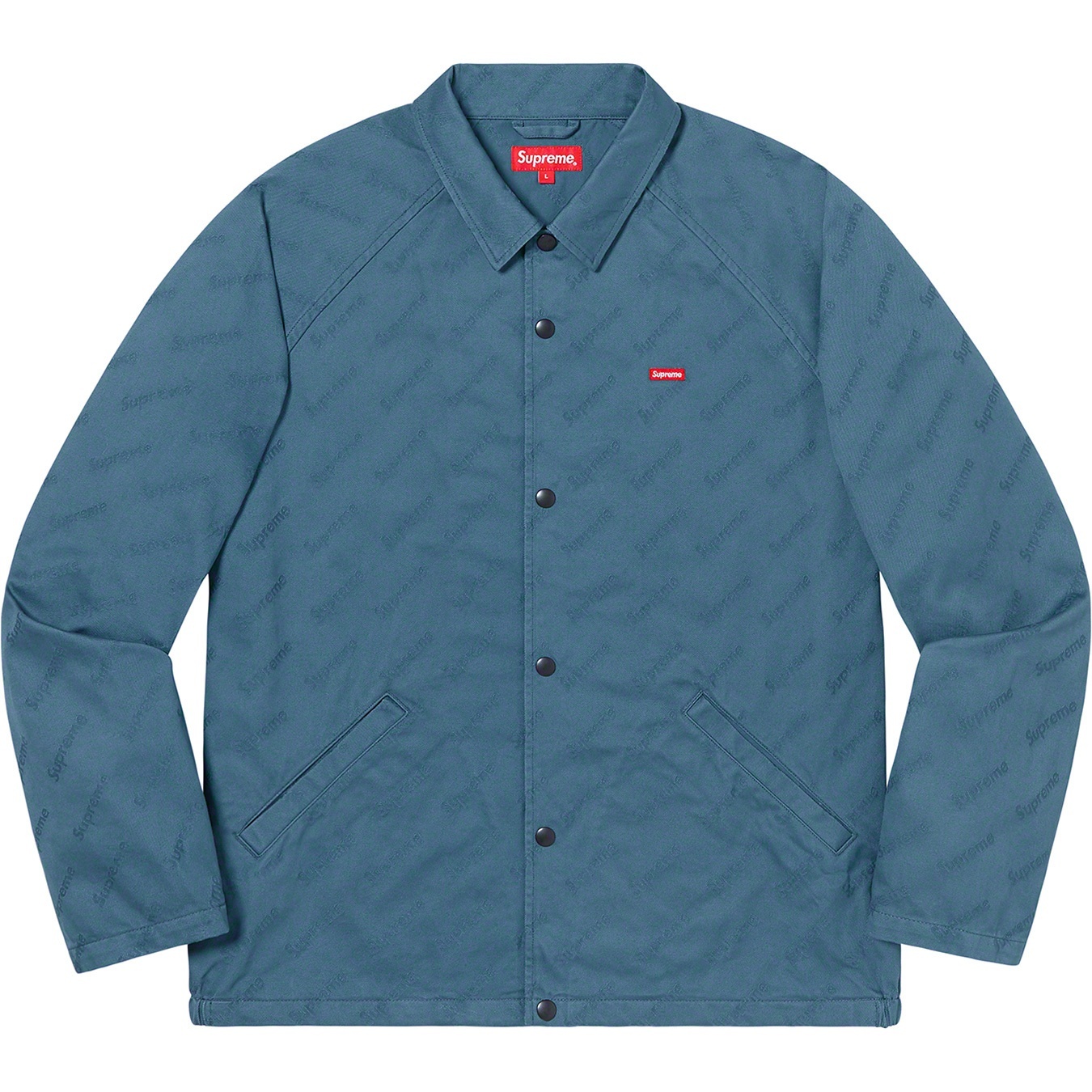 Snap Front Jacquard Logos Twill Jacket view 10